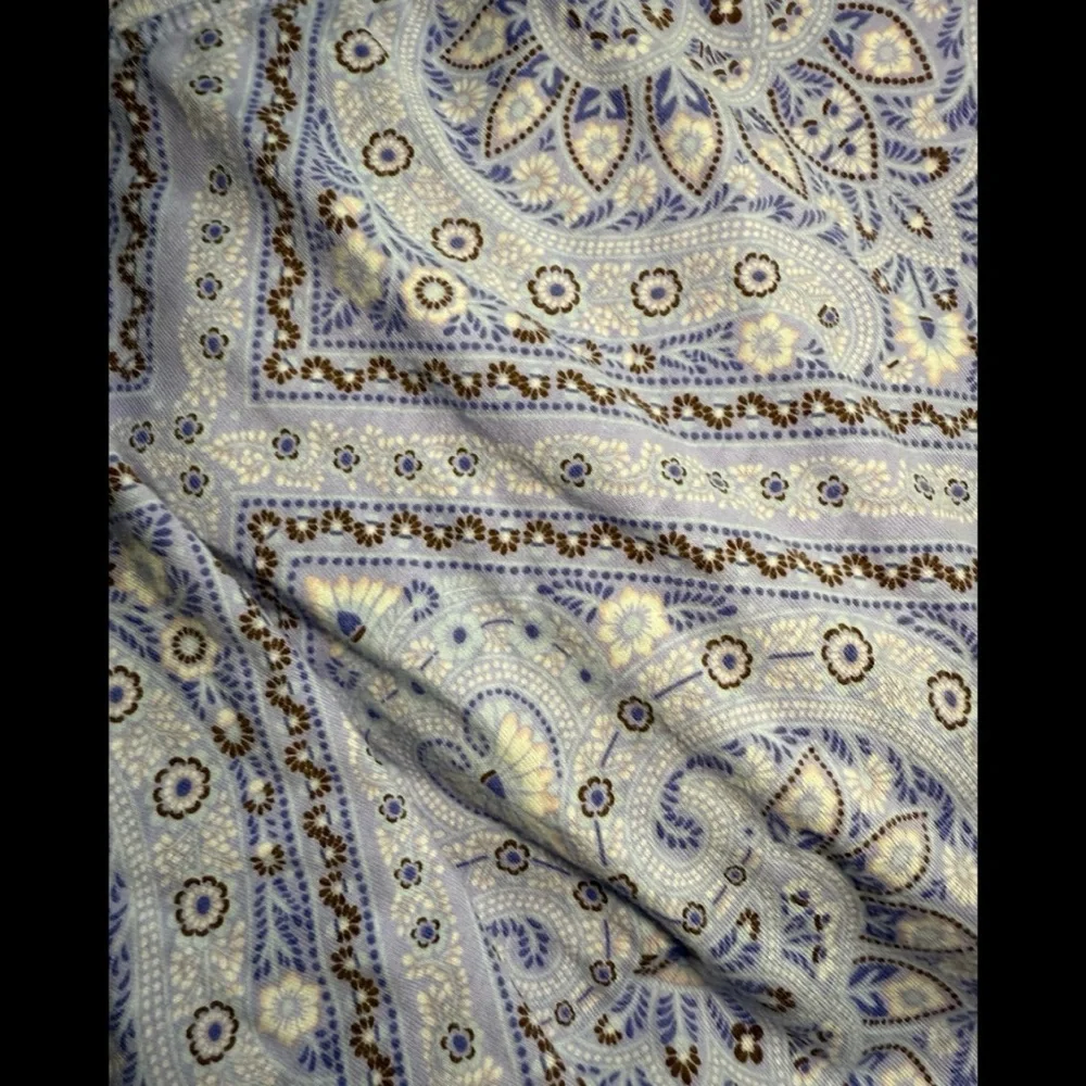 The Children's Place Cream and Blue Bandanna Print‎ Paisley Skort XL 14